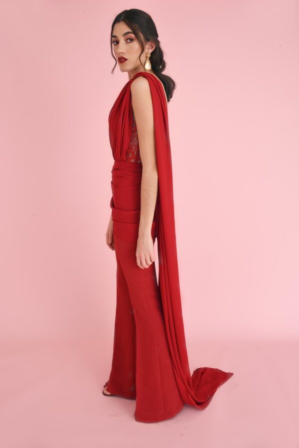 Venus Jumpsuit in Red - Imagen 3