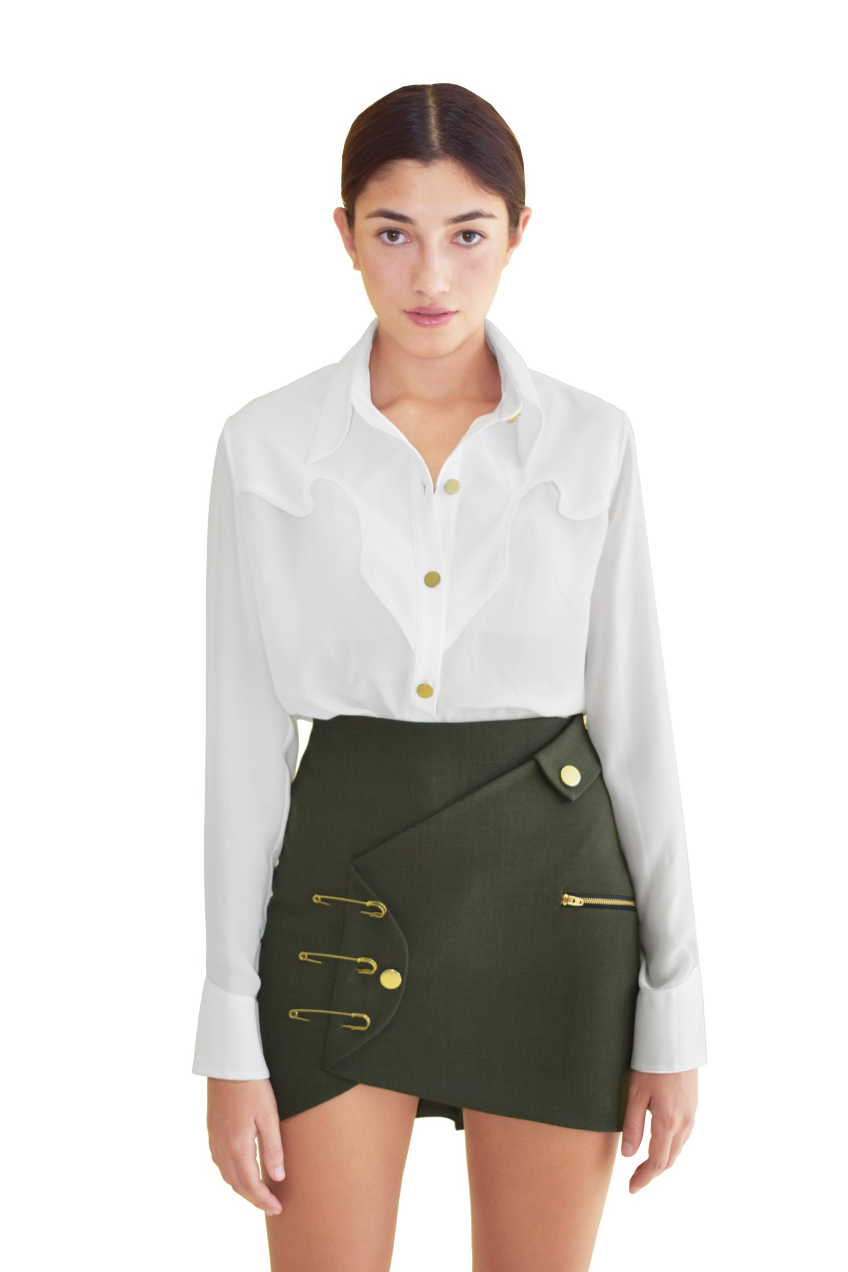 At Ease Military Skirt » Luciana Balderrama