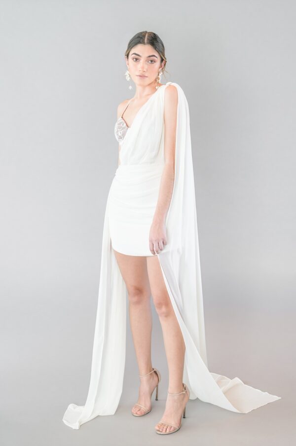 Venus Dress in Ivory - Image 3