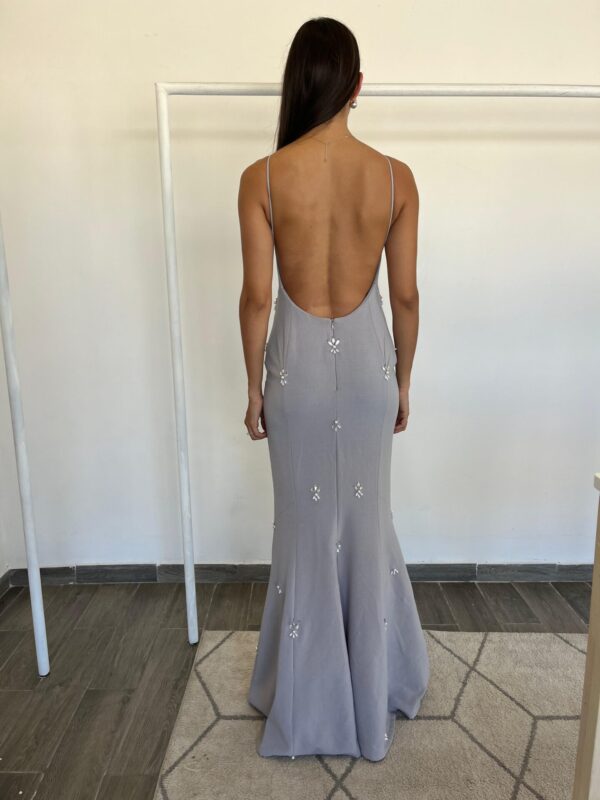 Embellished Backless Gown - Imagen 2