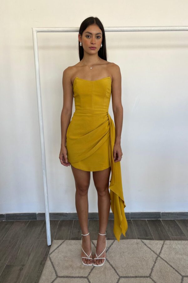 Carrie Dress Mustard