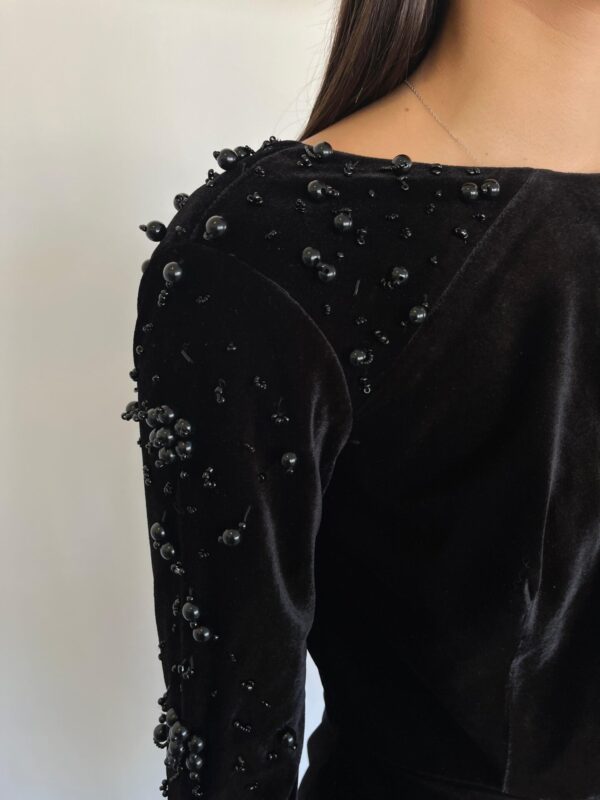 Galaxy Mini Dress in Black - Imagen 3