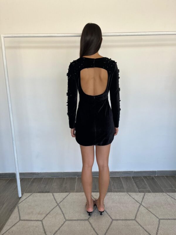 Galaxy Mini Dress in Black - Imagen 2